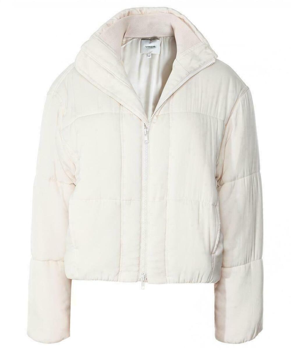 Vince Granola Girl Off White Soft Bomber Jacket Bambas